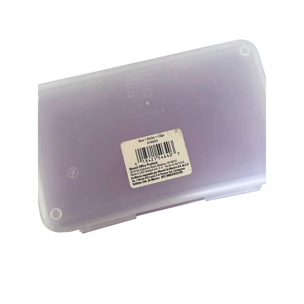 Spacemaker Vintage 90s Purple & Clear Pencil Case Box